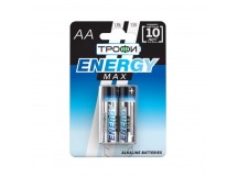 Элемент питания Трофи LR6-2BL ENERGY MAX  Alkaline (40/320/15360)