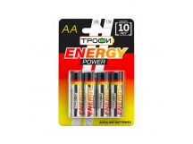 Элемент питания Трофи LR6-4BL ENERGY POWER Alkaline (40/640/20480)