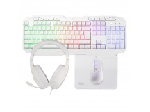 Набор игровой клавиатура+мышь+гарнитура+коврик Smartbuy F10 белый (SBC610GW)/4