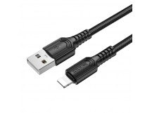 Кабель USB - Lightning BOROFONE BX116 (черный) 1м