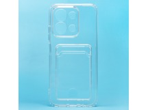 Чехол-накладка - SC276 с картхолдером для "Xiaomi Redmi 15C" (transparent) (241412)
