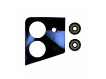 Стекло камеры для Tecno Pova 5 (LH7n) в сборе с рамкой Черный