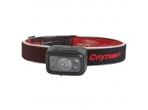 Фонарь налобный Спутник SL515 5W LED от аккумулятора 6 режимов черный красный