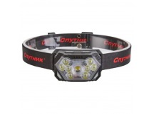 Фонарь налобный Спутник SL554 8W LED от аккумулятора 7 режимов черный красный