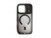 Чехол пластиковый iPhone 17 Pro матовый с MagSafe и защитой камеры черный