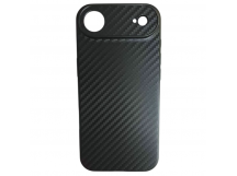 Чехол силиконовый iPhone 17 Air карбон черный