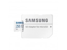 MicroSDXC  256GB  Samsung Class 10 Evo Plus A2 V30 UHS-I (R/W 160/90 MB/s) + SD адаптер