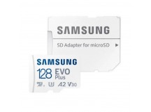 MicroSD  128GB  Samsung Class 10 Evo Plus A2 V30 UHS-I (R/W 160/90 MB/s) + SD адаптер