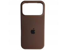 Чехол силиконовый Silicone Case ORG iPhone 17 Pro коричневый (20)