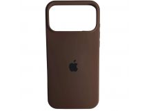 Чехол силиконовый Silicone Case ORG iPhone 17 Pro Max коричневый (20)