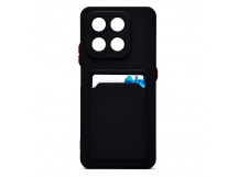 Чехол-накладка - SC337 с картхолдером для "Honor X7d 4G" (black) (242360)