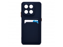 Чехол-накладка - SC337 с картхолдером для "Honor X7d 4G" (dark blue) (242361)