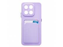 Чехол-накладка - SC337 с картхолдером для "Honor X7d 4G" (light violet) (242362)