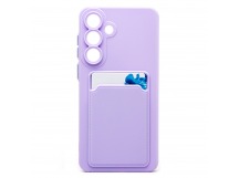 Чехол-накладка - SC337 с картхолдером для "Samsung Galaxy S25 FE" (light violet) (242286)