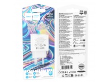 Адаптер сетевой HOCO C109A 1C/1A QC3.0+PD20W (белый)