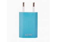Адаптер Сетевой Activ TAU1 USB 1,5A/7,5W (blue) (36013)