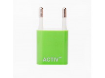 Адаптер Сетевой Activ TAU1 USB 1,5A/7,5W (green) (36008)