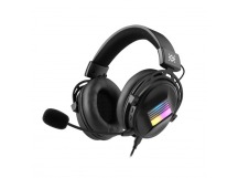 Гарнитура игровая DEFENDER Flux черный, RGB, провод 2 м (1/10)