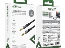 Аудиосоединитель Acefast J10 AUX 3,5мм-3,5мм, 1м черный