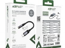 Аудиосоединитель/переходник Acefast J12 (Type-C 3,5мм) черный