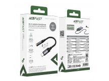 Аудиосоединитель/переходник Acefast J12 (Type-C 3,5мм) черный