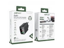 Сетевое зарядное устройство ACEFAST A98 PD30W GaN (1C1A), цвет черный