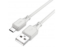 Кабель USB - micro USB Hoco X101 Assistant 12W 100см 2,4A  (gray) (240331)