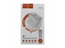 Сетевое ЗУ HOCO DC106 + кабель Type-C/Type-C (PD 30W) белое