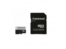 MicroSD  64GB  Transcend 350V UHS-I U1 + SD адаптер (высокой надёжности)