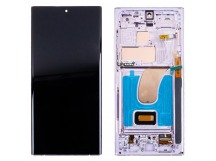 Дисплей для Samsung Galaxy S23 Ultra (S918B) модуль с рамкой Лавандовый - (OLED)