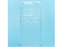 Чехол-накладка - SC276 с картхолдером для "Xiaomi 15T Pro" (transparent) (242325)