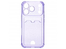 Чехол-накладка - SC300 с картхолдером для "Apple iPhone 17 Pro" (violet) (242576)