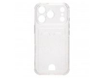 Чехол-накладка - SC300 с картхолдером для "Apple iPhone 17 Pro" (white) (242577)