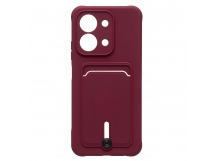 Чехол-накладка - SC304 с картхолдером для "Xiaomi Redmi 15C" (bordo) (241407)