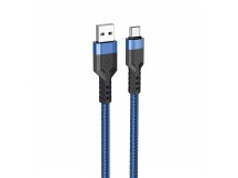 Кабель USB - Type-C Hoco U110 (повр. уп.) 18W 120см 3A  (blue) (243513)