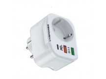 Сетевой адаптер питания LP NS3 3USB 1 розетка QC3.0+ PD20W 38W (белый)  