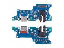 Шлейф для Samsung Galaxy A07 4G (A075F) плата системный разъем/разъем гарнитуры/микрофон - Премиум