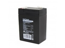 Аккумулятор свинцово-кислотный  6V,  6,0 Ah LA-660 в картонной упаковке "GoPower"