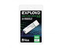 USB 3.0  64GB  Exployd  680  белый