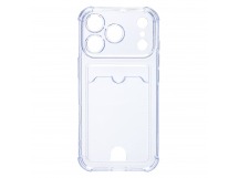 Чехол-накладка - SC276 с картхолдером для "Apple iPhone 17 Pro" (light blue) (242517)