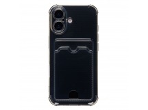 Чехол-накладка - SC276 с картхолдером для "Apple iPhone 17" (black) (242511)