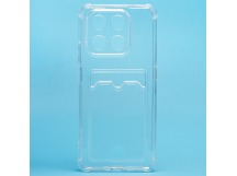 Чехол-накладка - SC276 с картхолдером для "Honor X7d 4G" (transparent) (242363)