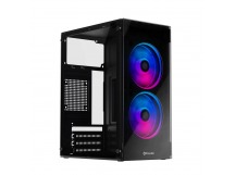 Корпус Warrior Z3 + 2 FRGB вентилятора + закаленное стекло Micro-ATX, Mini-ITX, шт
