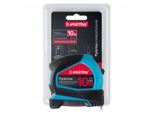 Рулетка SMARTBUY измерительная 10мх25мм, прорезиненный корпус, эрг. форма, усиленный зацеп (1)