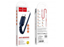 Кабель USB - Type-C HOCO X59 Victory, 2.0м, круглый, 3,0А, нейлон, цвет: синий (1/33/330)