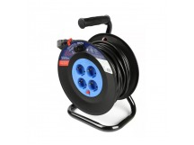 Удлинитель Smartbuy катушка 4 гнезда 20м, с/з, предохр-ль ПВС 3*1,5 16А/3,5кВт (1)