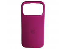 Чехол силиконовый Silicone Case ORG iPhone 17 Pro темно розовый (44)