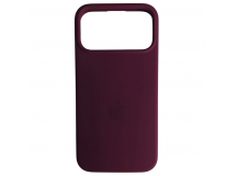 Чехол силиконовый Silicone Case ORG iPhone 17 Pro Max бордовый (20)