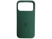 Чехол силиконовый Silicone Case ORG iPhone 17 Pro Max темно зеленый (15)
