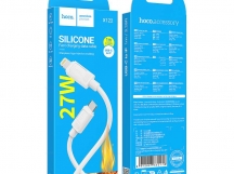 Кабель Lightning -TypeC HOCO X122 PD 20W Silicone (черный) 1м